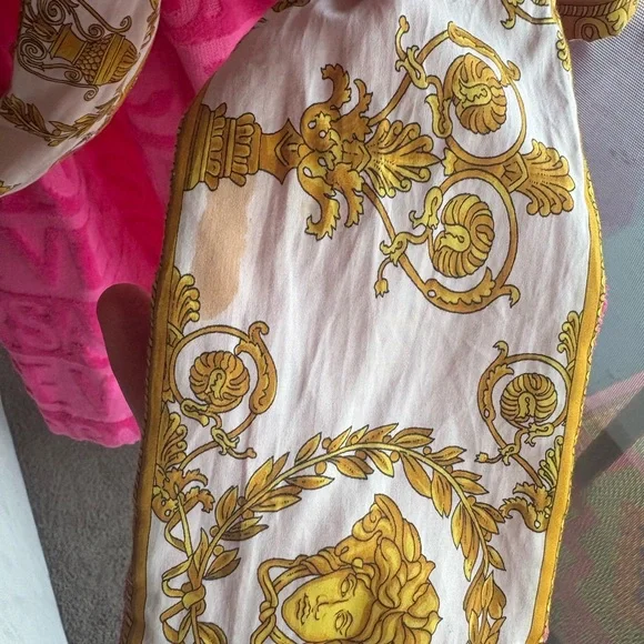 Versace Pink and Gold Robe